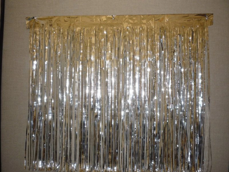 Mardi Gras Spot Petal Paper Silver Metallic X-Tra Long Crinkle Fringe 30" X 3' (Roll) 3 Mardi Gras Spot Petal Paper Silver Metallic X-Tra Long Crinkle Fringe 30" X 3' (Roll)