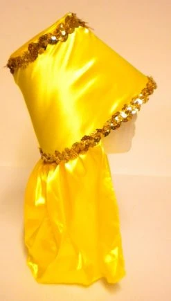 Plush Appeal, LLC Yellow Costume Hat With Gold Sequin Trim (Each)