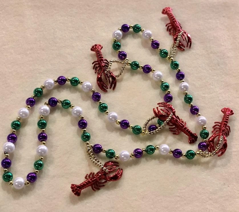 SBDOZEN Purple, Green And Pearl With Gold Spacers With 5 Crawfishes (Dozen) SBDOZEN Purple, Green And Pearl With Gold Spacers With 5 Crawfishes (Dozen)