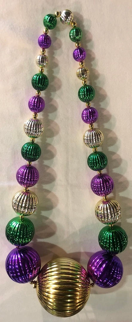 SB80550 Purple, Green And Gold Onion Ball Beads (Each) 3 SB80550 Purple, Green And Gold Onion Ball Beads (Each)