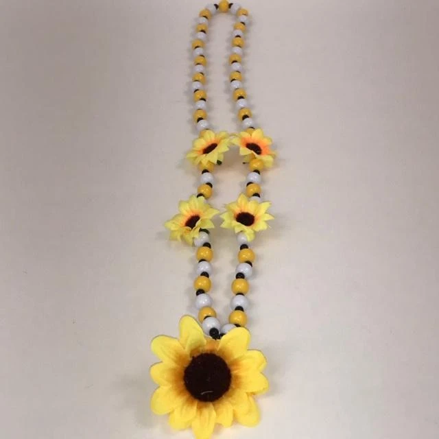 SBDOZEN 42" Sunflower Necklace (Dozen) Beads 3 SBDOZEN 42" Sunflower Necklace (Dozen) Beads