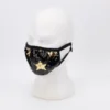 Sale Gifts & Apparel Gold Stars And Black Sequins On Black Mask With Adjustable Straps (Each) 2 Sale Gifts & Apparel Gold Stars And Black Sequins On Black Mask With Adjustable Straps (Each)