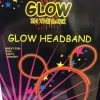 Mardi Gras Spot Red Glow Headband