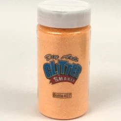 Mardi Gras Spot Party Supplies 8oz Glitter - Tangerine (Each)