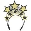 Mardi Gras Spot Black And Gold Stars Headband (Each) Headbands