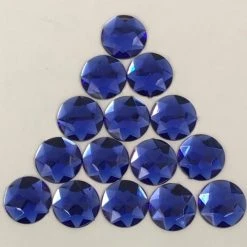 Mardi Gras Spot Party Supplies 26mm Round Plastic Stones - Royal Blue (Gross)