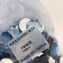 Mardi Gras Spot 26mm Round Plastic Stones - Light Blue (Gross) Party Supplies