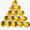 Plush Appeal, LLC 26MM ROUND PLASTIC STONES - GOLD (GROSS) 1 Plush Appeal, LLC 26MM ROUND PLASTIC STONES - GOLD (GROSS)