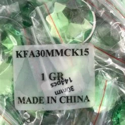 Mardi Gras Spot Party Supplies 30mm Round Plastic Stones - Light Green (Gross)