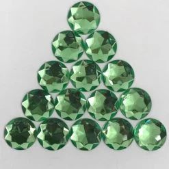 Mardi Gras Spot Party Supplies 30mm Round Plastic Stones - Light Green (Gross)
