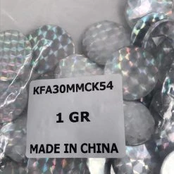 Sale Party Supplies 30mm Plastic Stones W/Holes - Crystal AB (Gross)