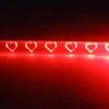 Mardi Gras Spot Light-Ups LED Red Bracelet With Hearts