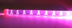 Mardi Gras Spot LED Pink Bracelet With Ribbon Light-Ups
