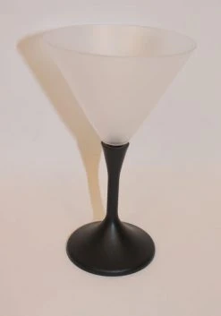 Sale Light-Ups LED Martini Glass With Black Base (Each)