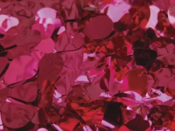 Mardi Gras Spot Red Metallic Petal Paper 30' X 3' (Roll) Party Supplies