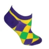 Sale Purple, Green And Yellow Diamond Footies - Child (Pair) 1 Sale Purple, Green And Yellow Diamond Footies - Child (Pair)