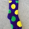 Sale Purple, Green And Yellow Polka Dot Socks - Men's (Each) 2 Sale Purple, Green And Yellow Polka Dot Socks - Men's (Each)
