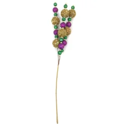 Plush Appeal, LLC Purple, Green And Gold Glitter Ball Spray (Each)