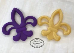 Mardi Gras Spot Gifts & Apparel Purple Teething Ring With Purple, Green And Gold Crown (Each)