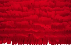 Mardi Gras Spot Party Supplies Finger Petal Paper Red Vinyl 30' X 3' (Roll)