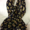 MGSPOT Gifts & Apparel Black Scarf With Gold Fleur De Lis (Each) 2 MGSPOT Gifts & Apparel Black Scarf With Gold Fleur De Lis (Each)