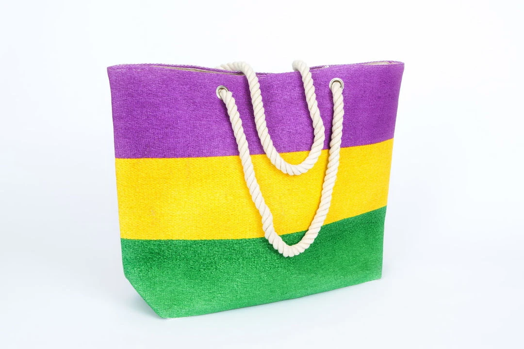 Sale Purple, Green And Yellow Canvas Tote Bag (Each) Bags 3 Sale Purple, Green And Yellow Canvas Tote Bag (Each) Bags