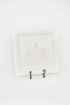 Plush Appeal, LLC 14" X 14" Large Platter With Crown (Each) Tableware