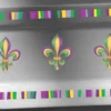 Plush Appeal, LLC Tableware 13" X 6 3/4" Fleur De Lis Rectangular Platter (Each)